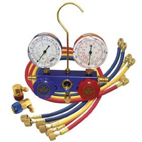 Show details of Dual R-134a/R-12 Manifold Gauge Set - Mastercool MSC-98660SP.