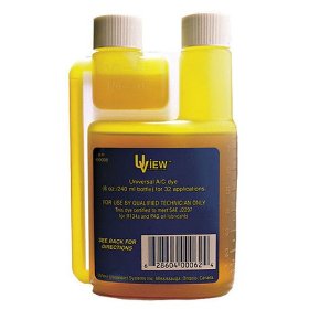 Show details of UVIEW 499008 Universal A/C Leak Dye- 8 oz. Bottle.