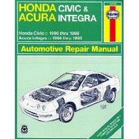 Show details of Haynes Honda Civic and CR-V Acura Integra (94 - 00) Manual.