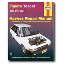 Show details of Haynes Toyota Tercel (87 - 94) Manual.