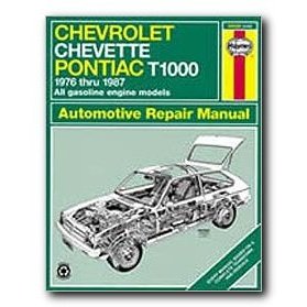 Show details of Haynes Chevrolet Chevette and Pontiac T1000 (76 - 87) Repair Manual.