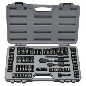 Show details of Stanley 92-824 Black Chrome and Laser Etched Socket Set, 69-Piece.