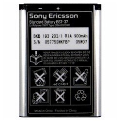 Show details of SONY-ERICSSON (TES437713) Sony Ericsson Standard Battery BST-37.