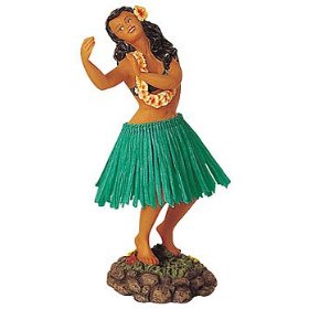 Show details of HULA GIRL DASHBOARD SHAKER BOBBLE - DANCING POSE.