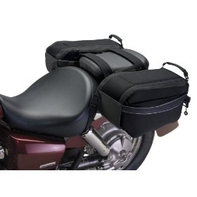 Show details of Motogear Motorcycle Saddle Bags.