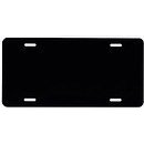 Show details of Blank License Plate (Black Flat Aluminum).