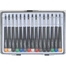 Show details of Velleman VTSET15 15-Piece Precision Screwdriver Set.