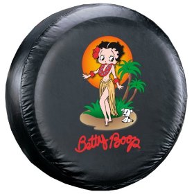 Show details of Betty Boop Aloha Spare Tire Cover.