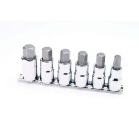 Show details of Performance Tool w38886 6 Piece 1/2 Drive Large Hex Bit Socket Set 3/8", 1/2", 9/16", 12mm, 14mm, 17mm.