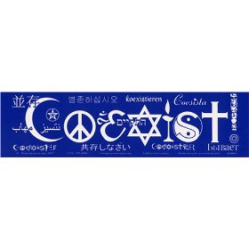 Show details of Coexist. International version. Bumper Sticker..