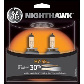 Show details of GE H7-55NH/BP2 Nighthawk Automotive Replacement Bulbs - Pack of 2.
