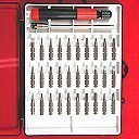 Show details of Anytime Tools 32 pc MICRO PRECISION SCREWDRIVER SET w/ T4 T5 T6 Mini Torx, Hex, Flat, Pozi.