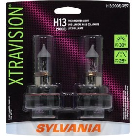 Show details of Sylvania H13XV BP 12 Xtra-Vision Halogen Headlight Bulb Twin Pack.