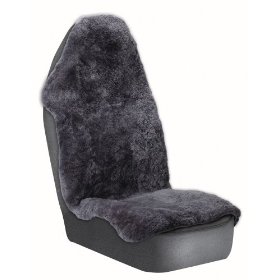 Show details of Genuine Sheepskin Charcoal Bucket Seatcover.
