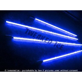 Show details of Blue Underglow Underbody 4 Pc Car Neon Kit Lights - Brand New - FREE SHIPPING.