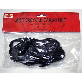 Show details of Motorcycle Bike BUNGEE CORD Cargo Net w/ 6 Hooks.