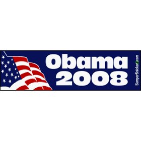 Show details of Barack Obama 2008 - Presidential Election Bumper Stickers (Medium).