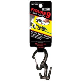 Show details of Nite Ize C9S-02-01 Small Figure 9 Carabiner, Black.