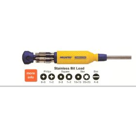 Show details of Megapro Stainless Steel 15in1 Mult-bit Screwdriver.