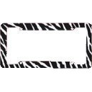 Show details of Zebra Stripes License Plate Frame (Made of Plastic).