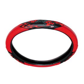 Show details of Red Fire Dragon Steering Wheel Cover.