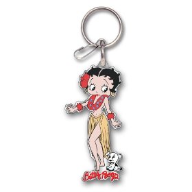 Show details of Betty Boop Aloha Enamel Key Chain.