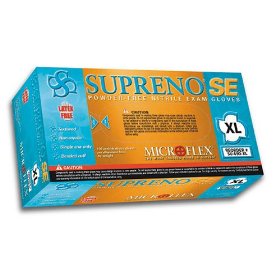 Show details of Microflex SU690S Supreno SE Powder Free Nitrile Glove Size Small, 100 Box.