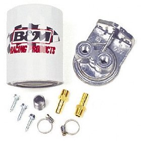 Show details of B&M 80277 Universal Remote Transmission Filter Kit.