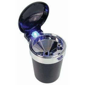 Show details of LED Lighted Smokeless Cupholder Ashtray.