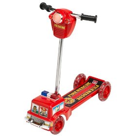 Show details of Fire Engine Scooter with Lights and Sounds.