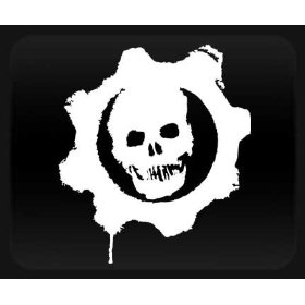 Show details of Gears of War White Sticker Decal.