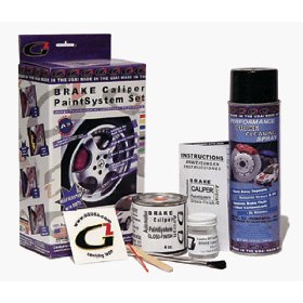 Show details of High Temperature High Gloss Self Leveling Brush On Red G2 Brake Caliper Paint System Kit.