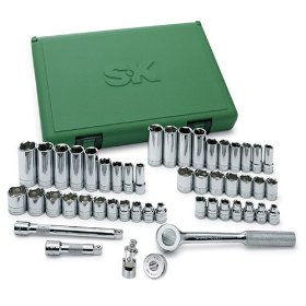 Show details of SK 94549 49-Piece 3/8-Inch Drive 6-Point Fractional/Metric Socket Set.