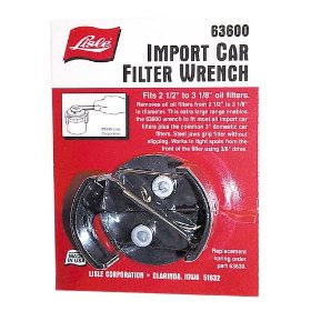 Show details of Lisle 63600 Import Car Filter Wrench.