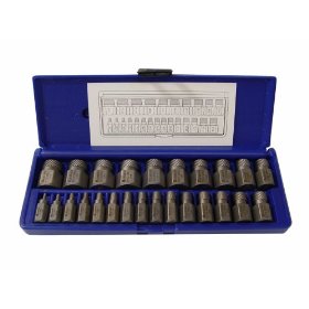 Show details of Irwin Industrial Tool 53227 25-Piece Hex Head Multi-Spline Extractor Set.