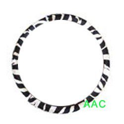 Show details of Animal Print Steering Wheel Cover - Zebra.