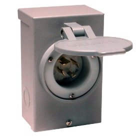 Show details of Reliance Controls PB30 30 Amp Power Inlet Box.