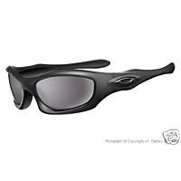 Show details of Oakley Monster Dog Sunglasses Matte Black Frame w/Gray Lens.