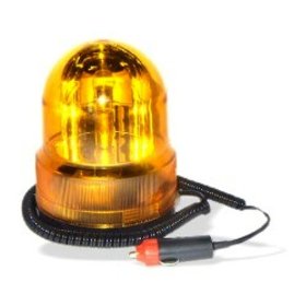 Show details of Revolving Amber Vehicle Caution Light - No-Drill Magnetic Base - 7-Ft Power Cord.