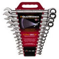 Show details of GearWrench 9312 13-Piece SAE Combination GearWrench Master Set.