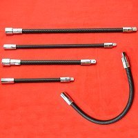 Show details of 4 piece Flexible Socket Extension Flex Bar Ratchet Auto/Mechanic Tools 1/4" Drive & 3/8" Drive.