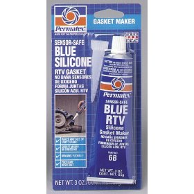 Show details of Permatex 80022 #6 Sensor Safe Blue RTV Silicone Gasket Maker, 3 oz. Tube.