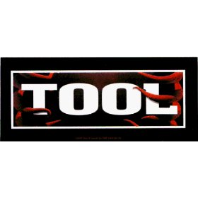 Show details of Tool - Rectangle Logo with Red Tentacles - Sticker / Decal.