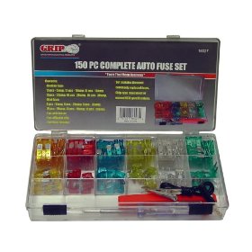 Show details of Grip 150 pc Complete Auto Fuse Assortment.