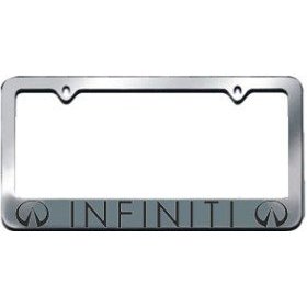 Show details of Infiniti License Plate Frame with logo Chrome..