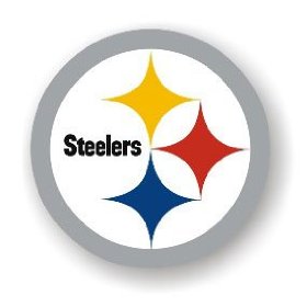 Show details of Pittsburgh Steelers - 12" NFL Magnets.