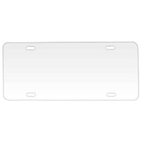 Show details of Clear Plastic License Plate Protective Cover.