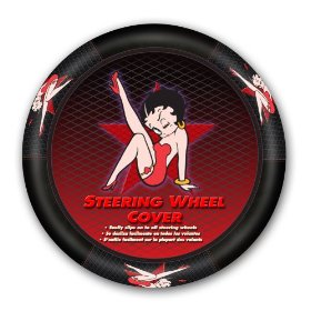 Show details of Betty Boop Star Style Steering Wheel Cover.