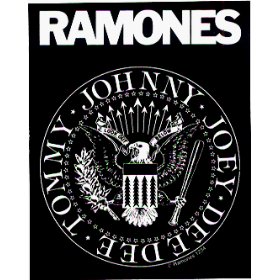 Show details of The Ramones - Presidential Eagle Logo - Black & White Sticker / Decal.