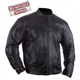 Show details of 'Motorcycle Armored Leather Jacket' - Size : 4XL.